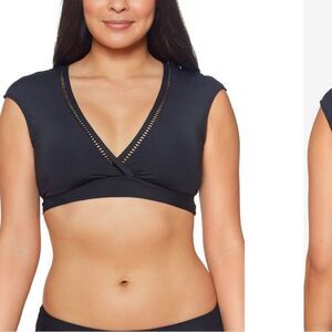 NWT Bleu Rod Beattie Behind the Seams
Surplice Cap Sleeve Bikini Top